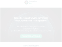 Tablet Screenshot of forexbotpro.com